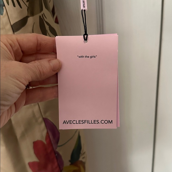 Floral Trench Coat Avec Les filles new with tags size medium - Picture 3 of 3